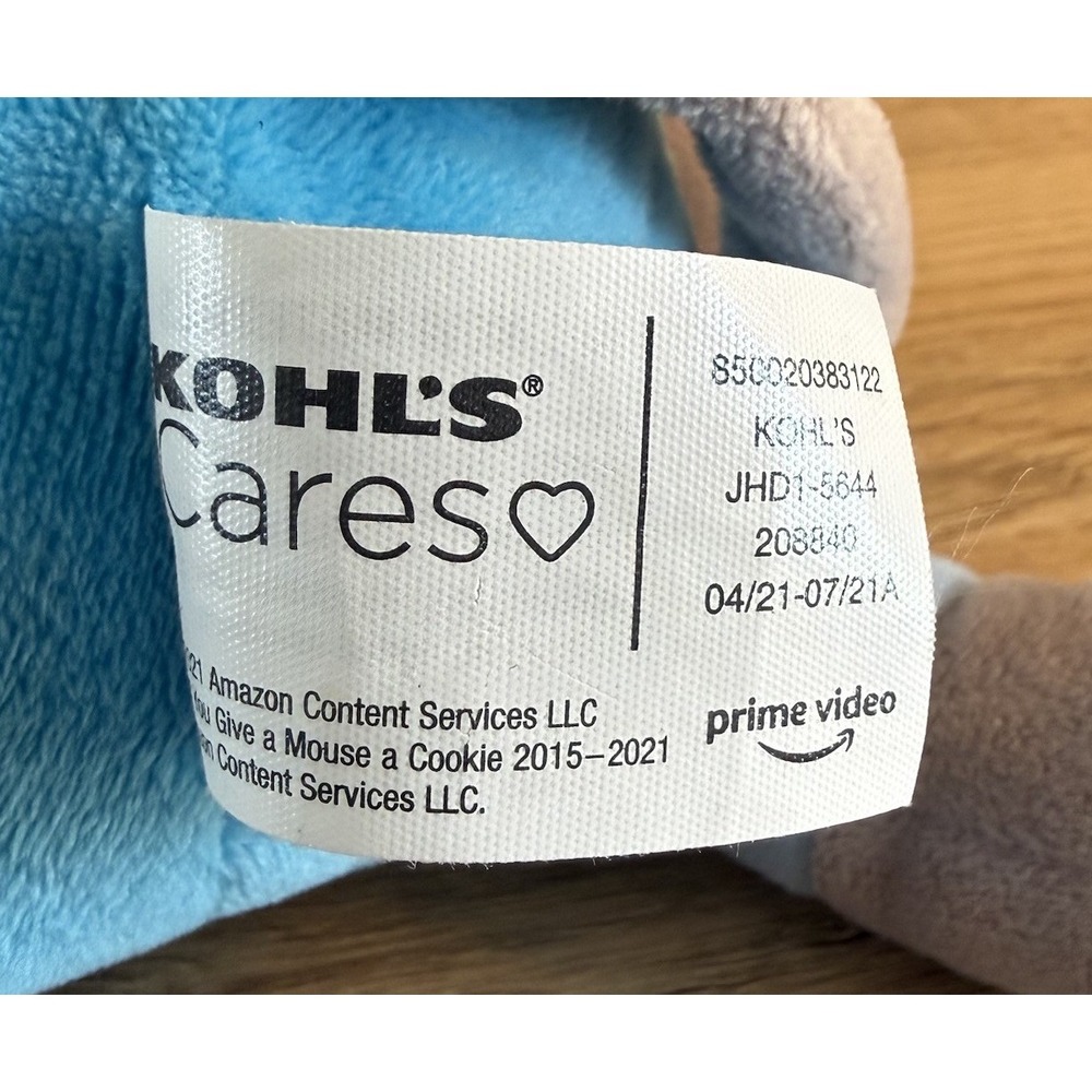 Kohls Cares Mouse Plush Toy 14" If You Give a Mouse a Cookie Stuffed Animal - Picture 3 of 4